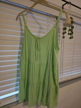 torrid Mint Green Tiered Sleeveless Mini Dress